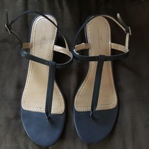 346 Brooks Brothers T-Strap Wedge